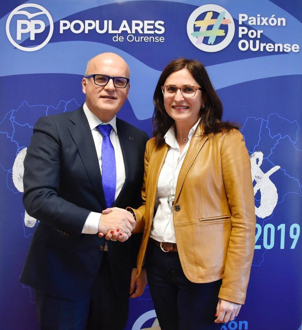 alcaldesa con Baltar presentación candidatura 2019