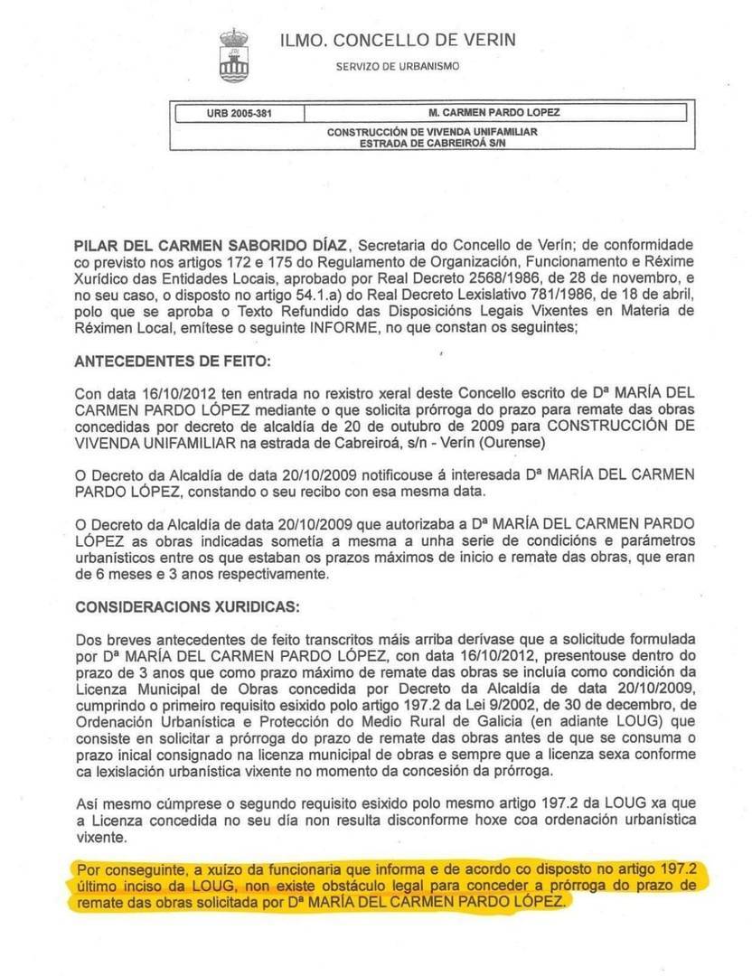 informe secretaria