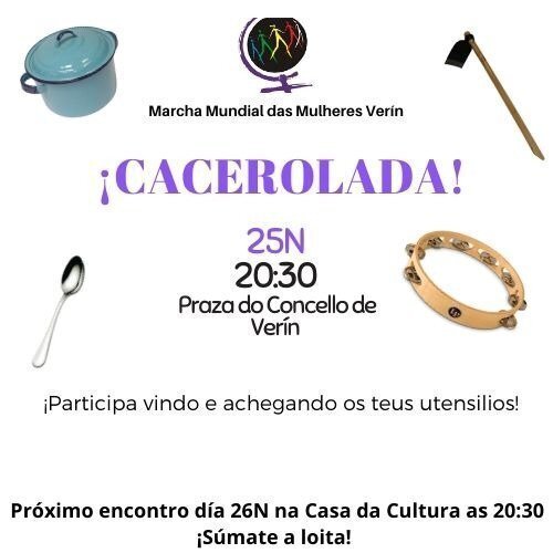 25N2019_cacerolada marcha mundial das mulleres