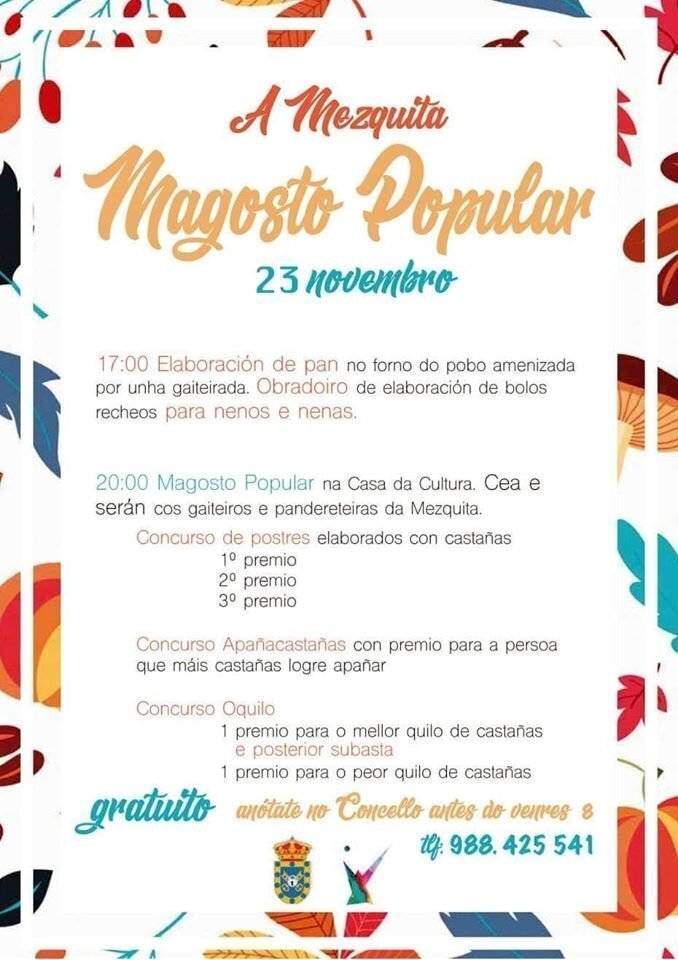 Magosto popular na Mezquita.