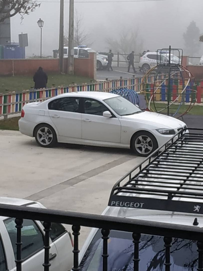 A Garda Civil en Oímbra esta mañá.