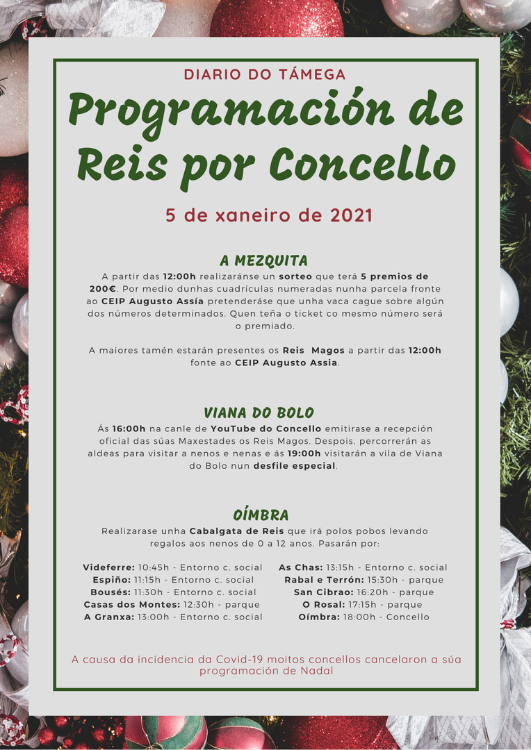Programación de reis por concello (3)