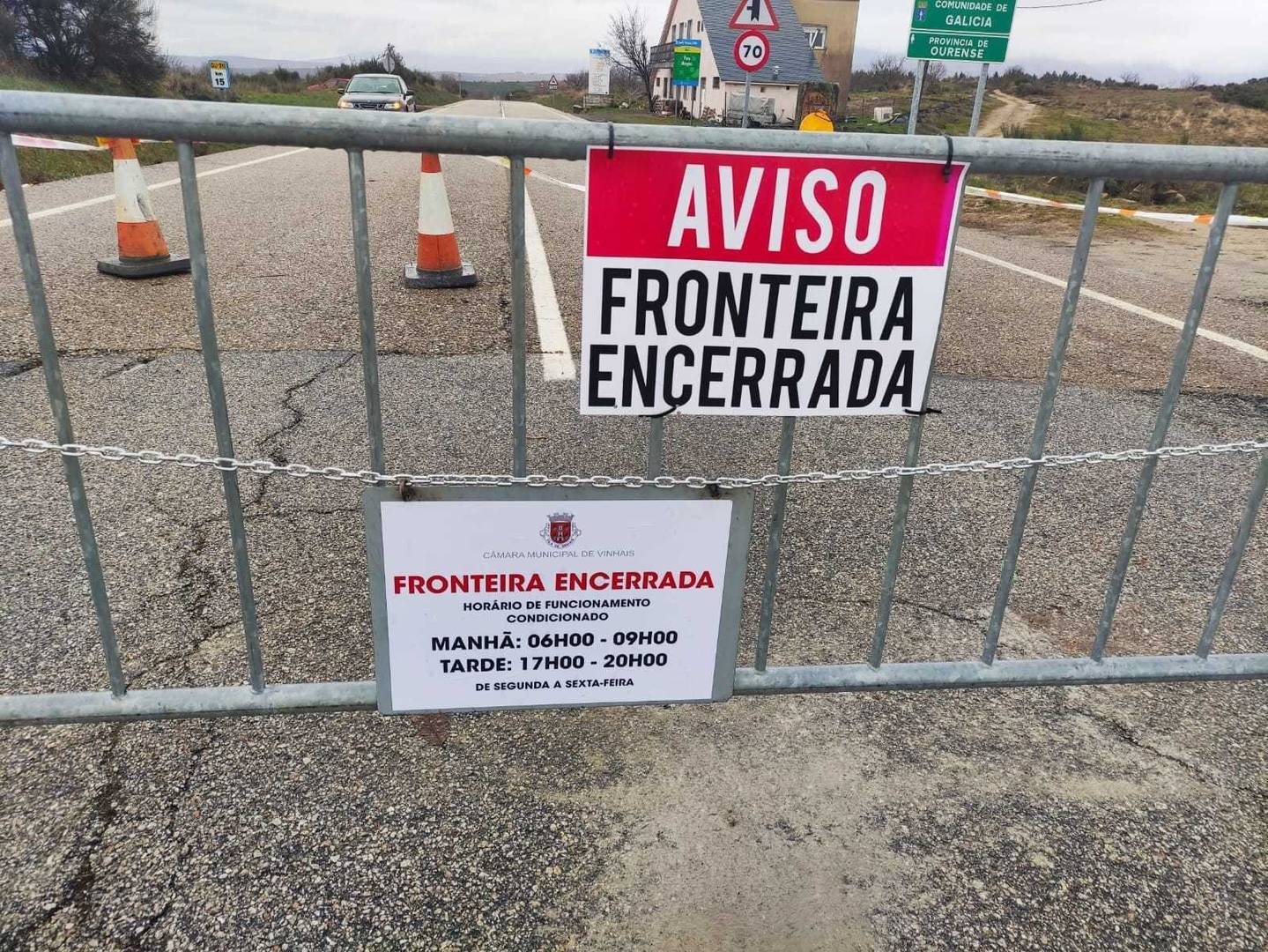 Fronteira con Portugal en Manzalvos (Mezquita). | FOTO: M. Ceballos.