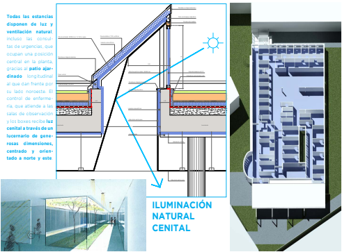 Nova iluminación para o hospital de Verín. | FOTO: Sergas