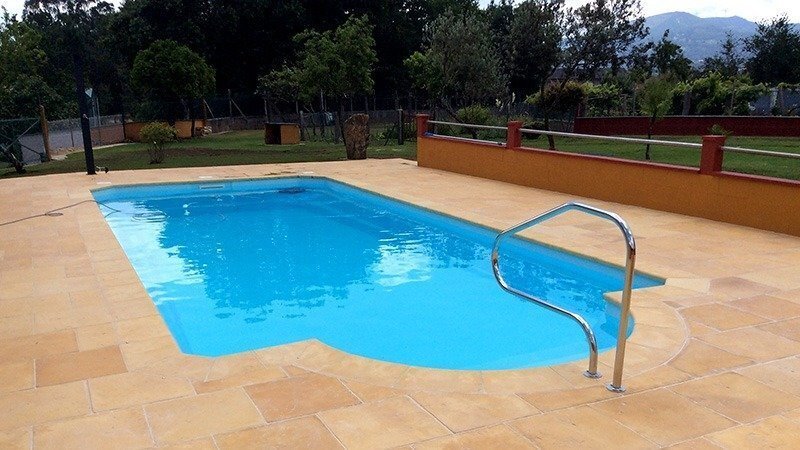 Unha das piscinas instaladas por Ancla, traballo que rematan entre cinco e seis días. | FOTO: Piscinas Ancla