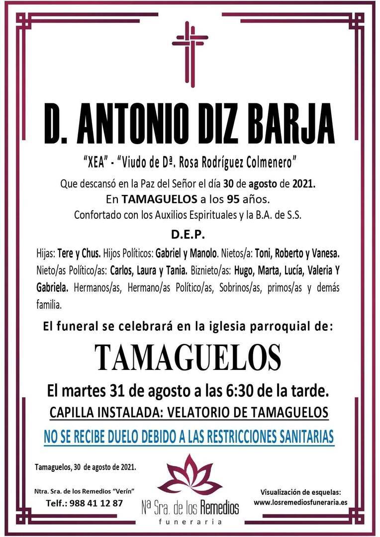Antonio Diz Barja.