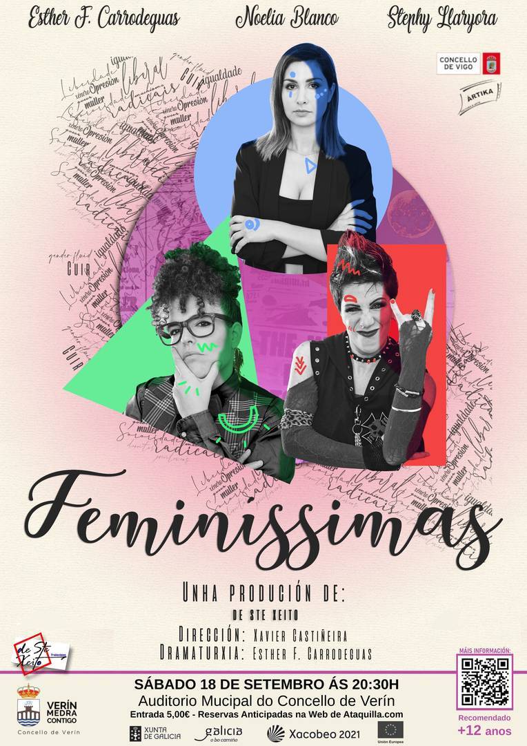 Cartel promocional de Feminissimas.
