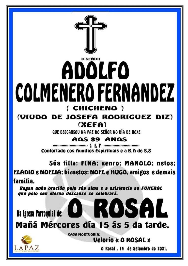 Adolfo Colmenero Fernández.