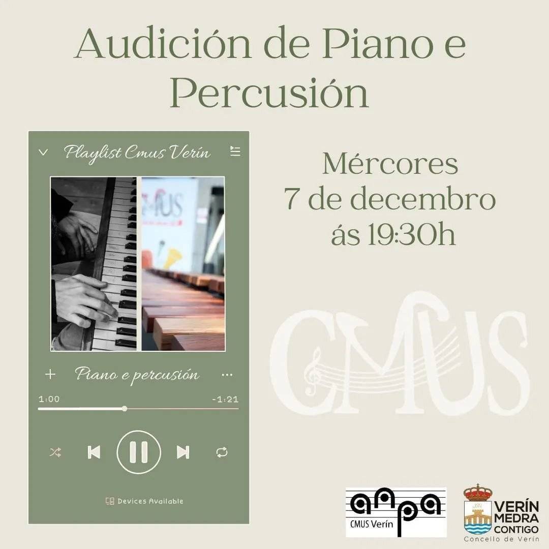 Cartel do concerto deste mércores.