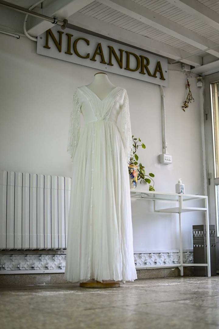 Vestido diseñado en Nicandra. | FOTO: Noelia Caseiro.