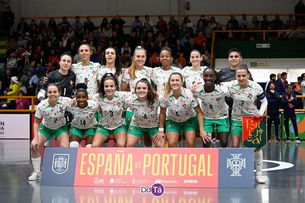 Las portuguesas llegaron enchufadas tras el descanso, pero pronto España recuperó el control. | FOTO: Noelia Caseiro.