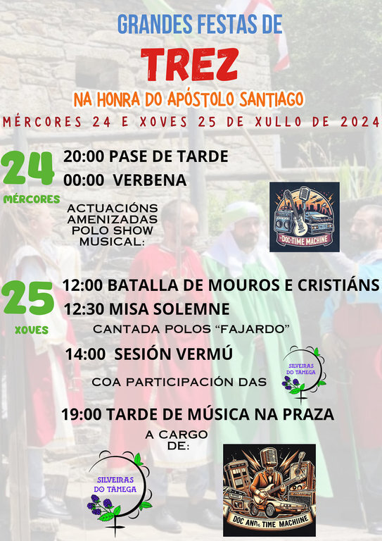 20240724 Trez, Laza, festas santiago apóstol_batalla mouros e cristiáns