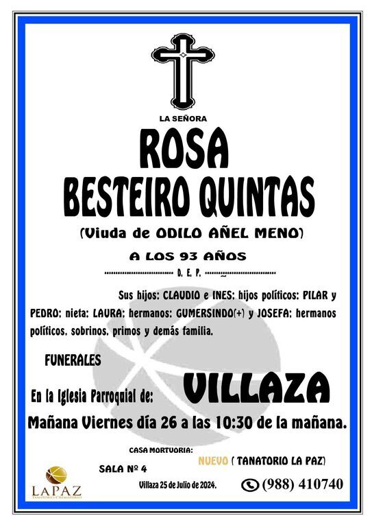 Esquela 26 julio
