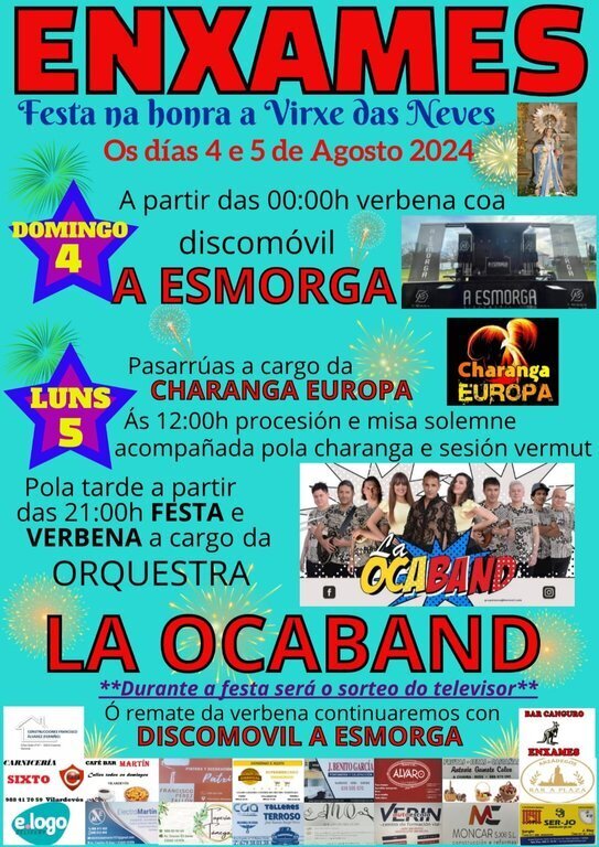 20240804 Vilardevós, Enxames_Festas Virxe das Neves