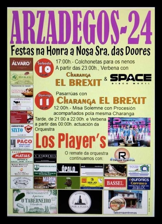 Fiestas de Arzádegos 2024