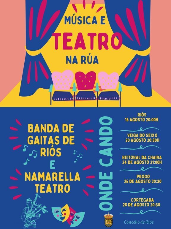 20240816 Música e teatro na rúa en Riós