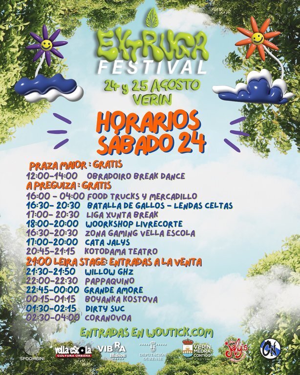 20240824 Extruga na rúa festival_programa sábado 24