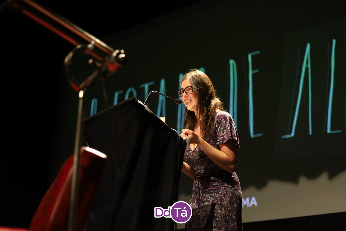 Sara Naves, directora de "O estado de Alma", una de las grandes triunfadoras de la noche. | FOTO: Anabel G. Simón.