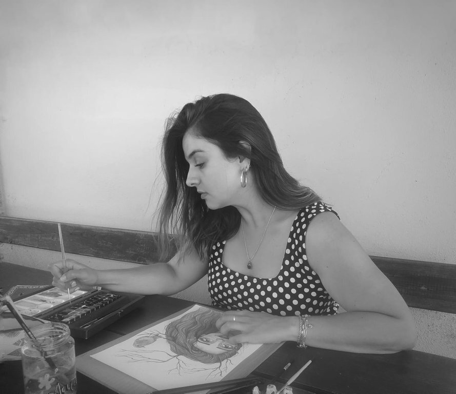 Paula Barazal, artista de Arzoá (Vilardevós).