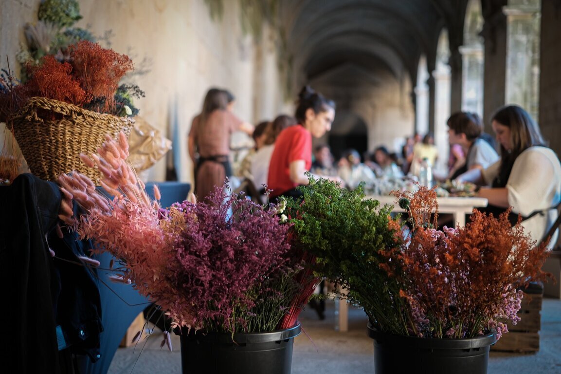 Taller de arte floral.