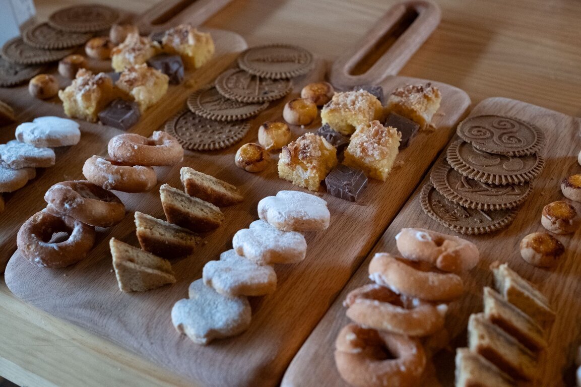 Repostería de la marca Artesanía Alimentaria de Galicia.