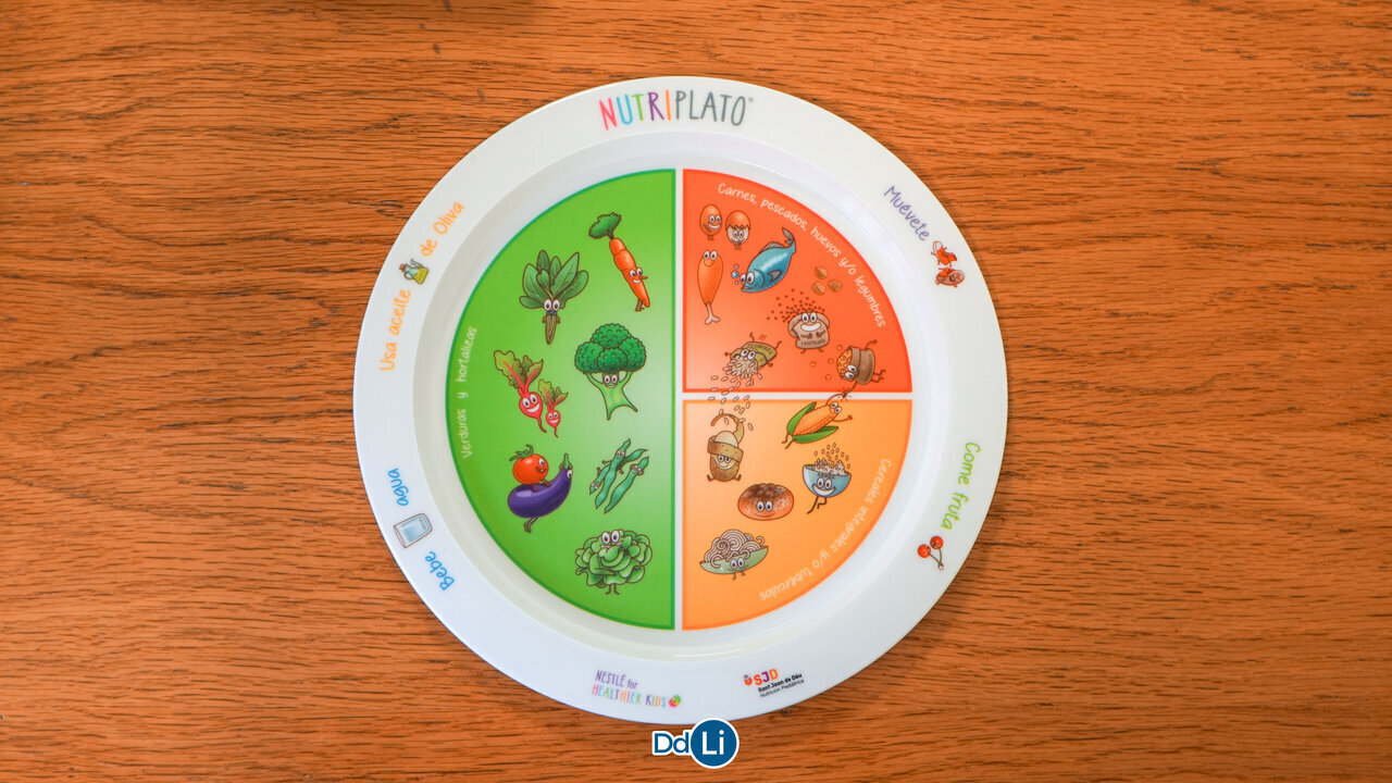 Diagrama de alimentación saludable. Herramienta que utilizan los nutricionistas en consulta.
