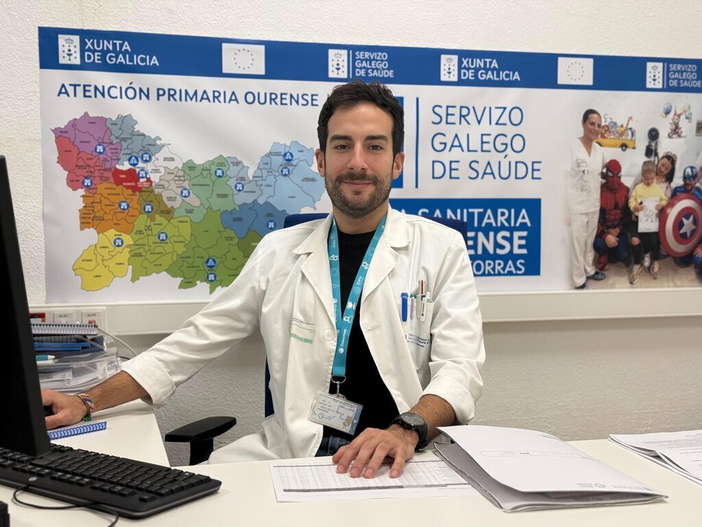 Cristian Vispo, coordinador del área de Cronicidad en el Distrito Sanitario de Verín.