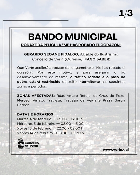 Bando Municipal Rodaje (1/3)