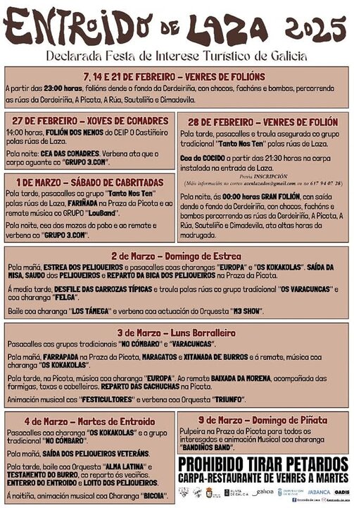 2025 Entroido Laza programa
