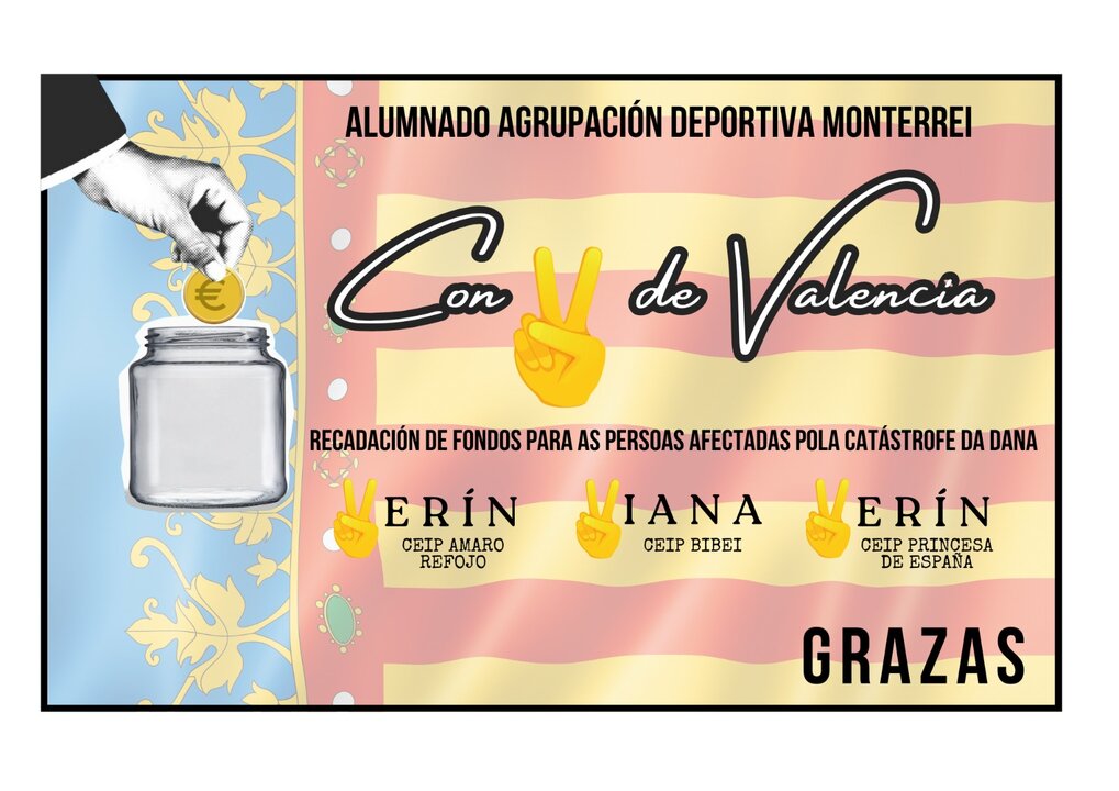 Cartel de la campaña Con V de Valencia.