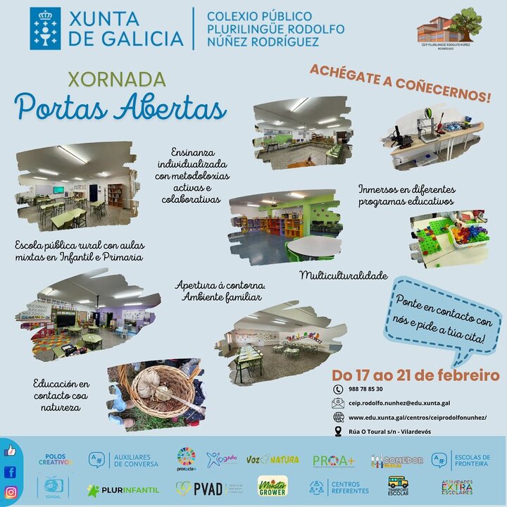 20250217 Portas abertas CEIP Rodolfo Núñez Vilardevós