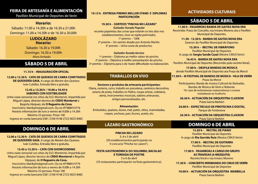 20250405 Feira do Lázaro, programa