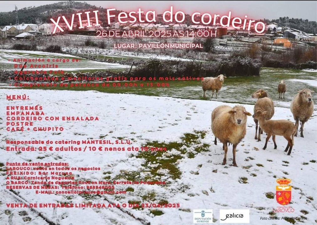 20250426 XVIII Festa do Cordeiro, Larouco, cartel