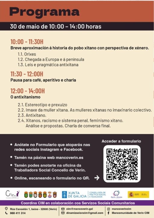 20250530 I Encontro de mulleres xitanas verín, programa