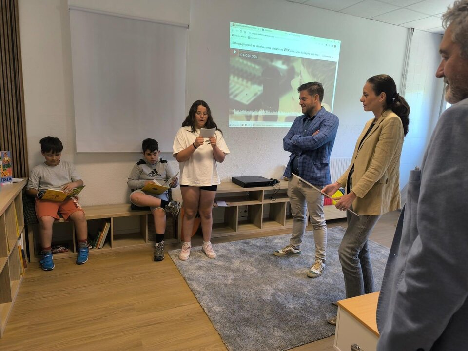 20250528 CEIP O Castiñeiro, biblioteca nueva, inauguración, Laza, DX Ordenación e Innovación Educativa, Judith Fernández