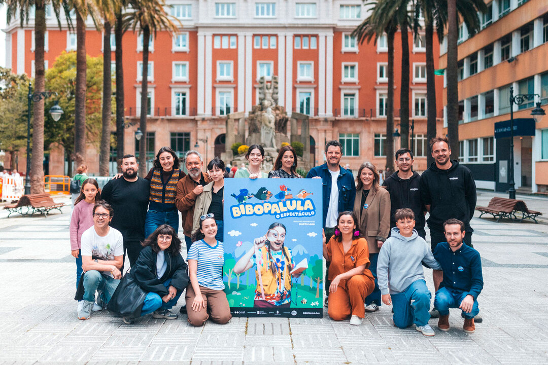 Equipo do espectáculo infantil da serie 'Bibopalula'