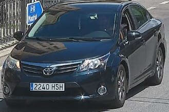 Parte delantera del Toyota de Juan Mas, desaparecido en Taboadela.