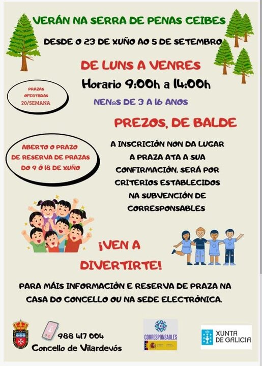 Cartel ludoteca verán Vilardevós 2025