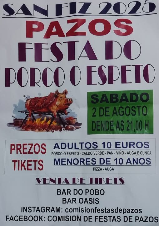 20250802 San Fiz Pazos, festa porco ao espeto