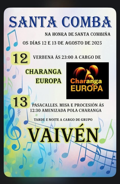 20250812 Festas na honra santa combiña, santa comba