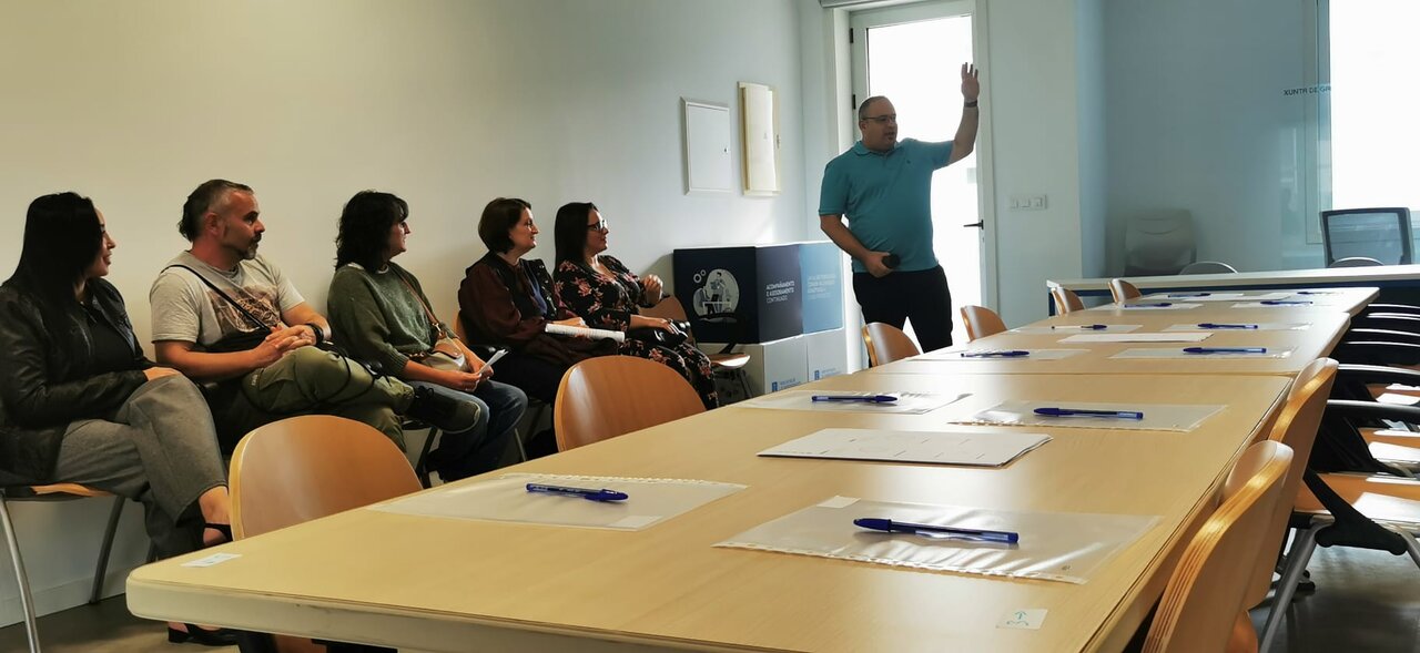 Dani Diéguez, dinamizador del evento organizado por el Polo de Emprendemento de Verín.