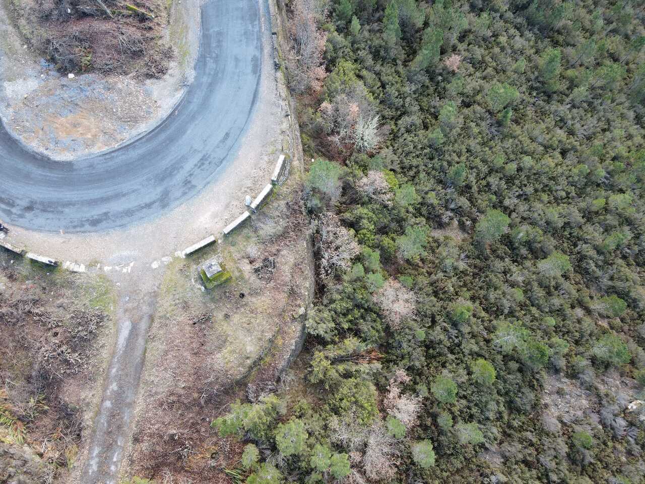 Imagen de la Curva España a vista de dron.