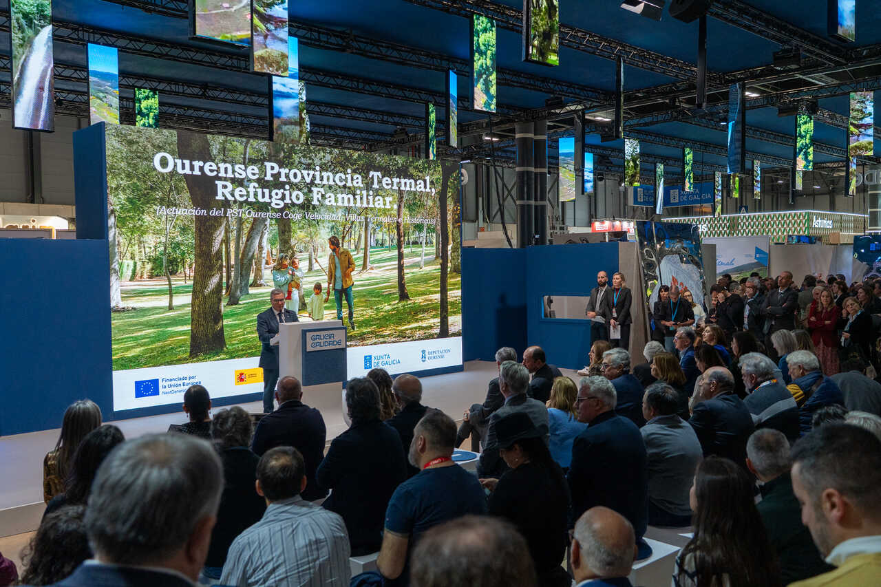 Luis Menor presenta en Fitur la nueva estrategia "Ourense provincia termal, refugio familiar".