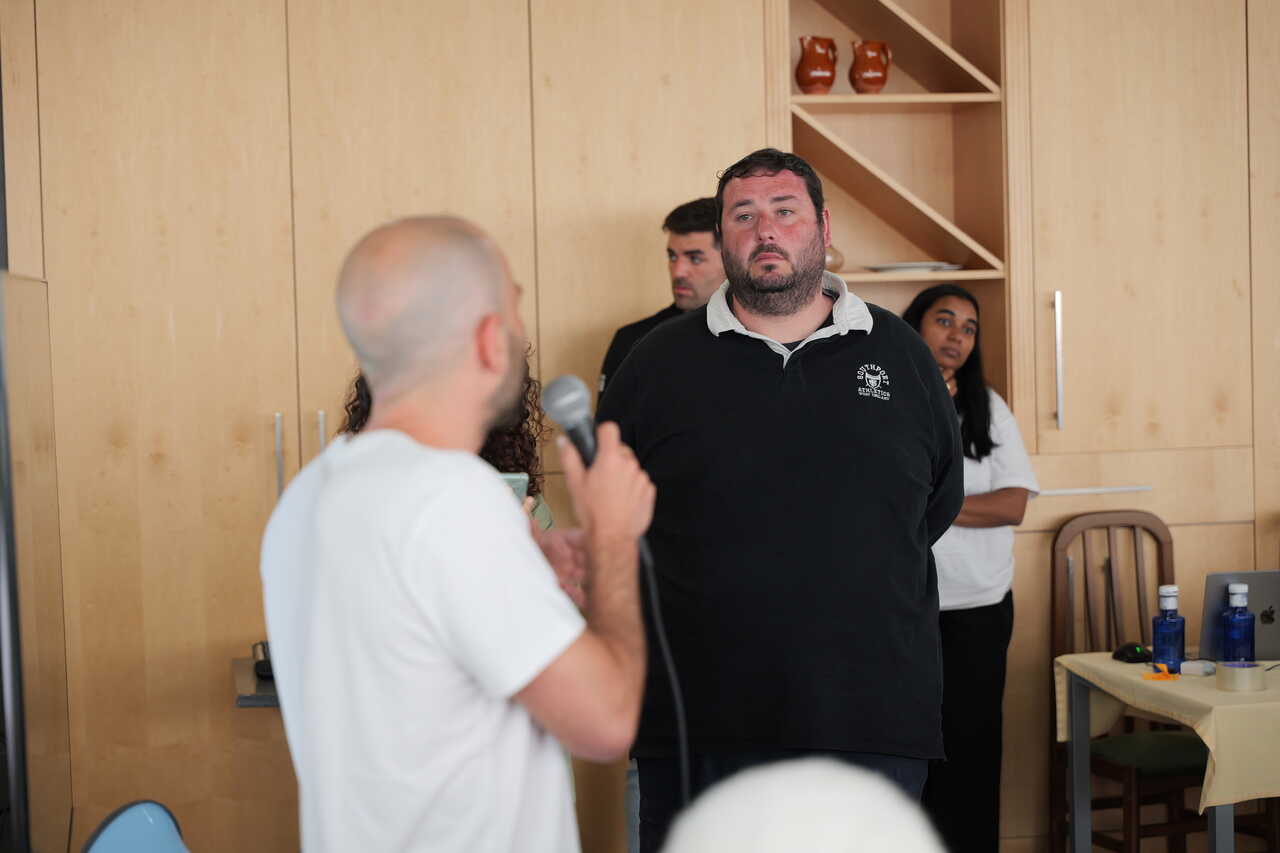 Xosé Miguel Pérez, alcalde de San Xoán de Río, participó activamente en los cuatro días del campus.
