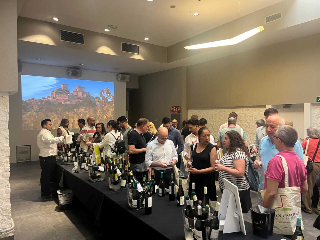 Profesionales del sector vitivinícola cataron más de 45 referencias de la D.O. Monterrei en la capital.