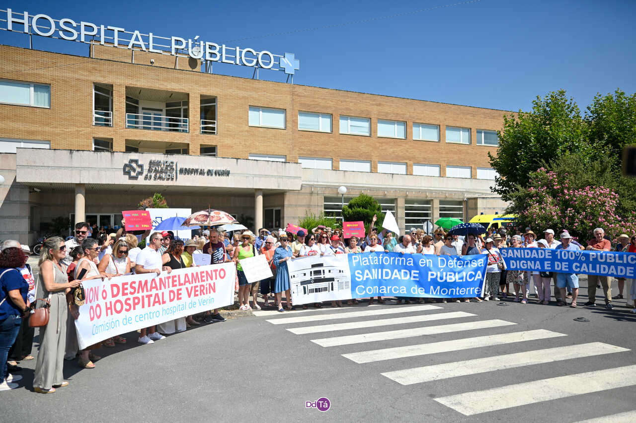 Los colectivos anuncian nuevas movilizaciones para reclamar mejoras sanitarias en la comarca. | FOTO: Noelia Caseiro.